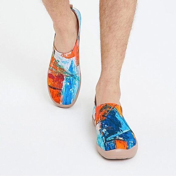 UIN Men\'s Walking Shoes Slip On Loafers (Art Vision Toledo)